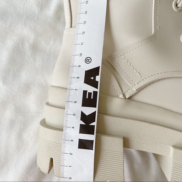 Zara Rubberized Lace-Up Boots Size 35 - Picture 10 of 10